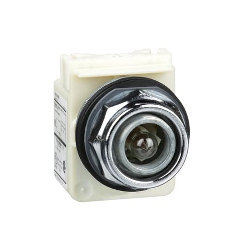 Square-D / Schneider - Square D 9001KP1 30 mm 110/120 Volt Metal Bezel Standard Round Pilot Light