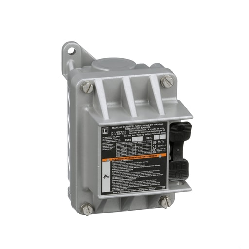 Square-D / Schneider - Square D 2510FR1 277 VAC 16 Amp 1 Hp 1-Pole NEMA 3R/7/9 Non-Reversing Manual Starter