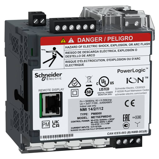 Square-D / Schneider - SQD METSEPM8243 Power quality meter