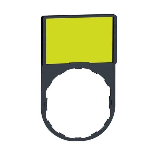 Square-D / Schneider - Square D ZBY6102 18 x 27 mm White/Yellow Blank Standard Legend Holder