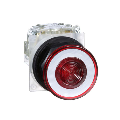 Square-D / Schneider - Square D 9001SKR9RH13 30 mm Red Body Plastic Bezel 2-Position Mushroom Non-Illuminated Push-Pull Operator