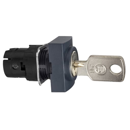 Square-D / Schneider - Square D ZB6DGC 16 mm 2-Position Maintained Key Non-Illuminated Selector Switch Operator