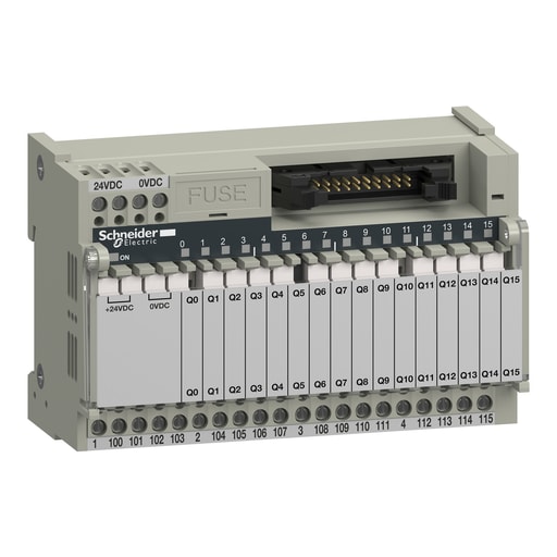 Square-D / Schneider - SQUARED ABE7R16T111 Sub-base with p