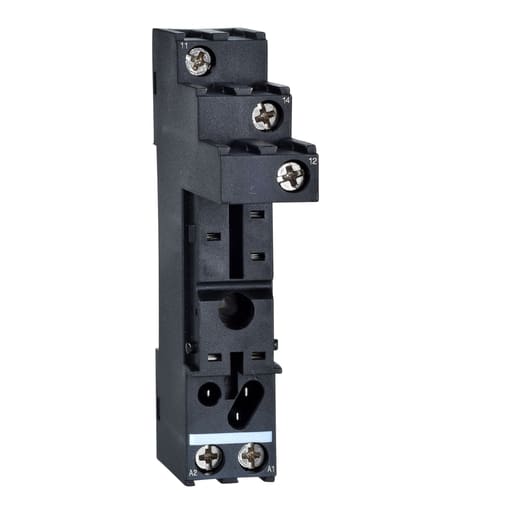 Square-D / Schneider - Square D RSZE1S35M 15.5 x 61 x 78.5 mm 250 VAC 12 Amp Din Rail/Panel Mount Relay Socket