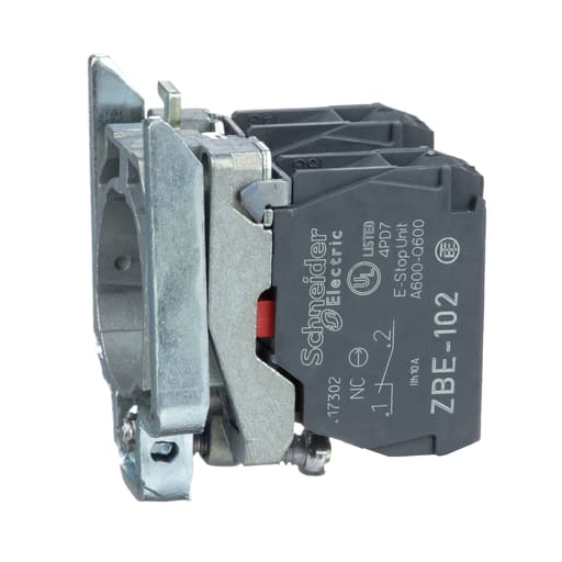 Square-D / Schneider - Square D XB6DF1B5B 16 mm 240 VAC 1.5 Amp 1NO 1NC White Rectangular Flush/Maintained Illuminated Push Button