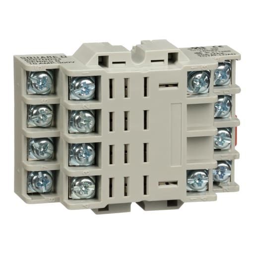 Square-D / Schneider - Square D 8501NR34 300 VAC 10 Amp Din Rail/Direct Panel Mount Double Tier Relay Socket