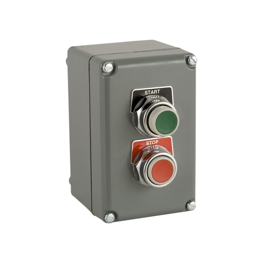 Square-D / Schneider - Square D 9001KYK27 600 VAC 10 Amp 1NO 1NC NEMA 1/3/4/13 Die-Cast Zinc Push Button Control Station
