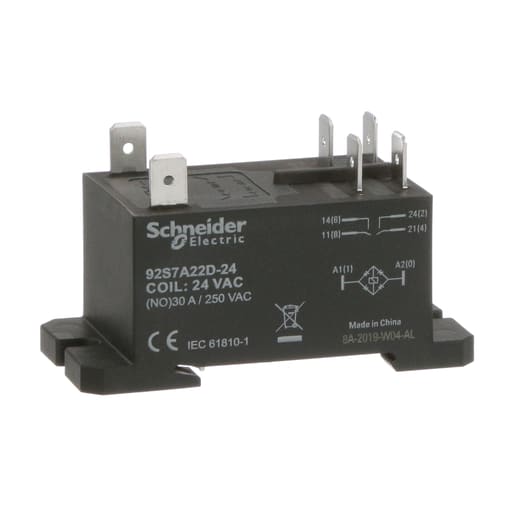 Square-D / Schneider - SQD 92S7A22D-24 Power Relay, DPST-N