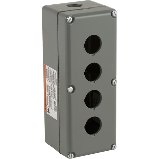 Square-D / Schneider - Square D 9001KY4 3.63 x 9.25 x 3.53 Inch NEMA 1/3/4/13 4-Hole Push Button Control Station Enclosure