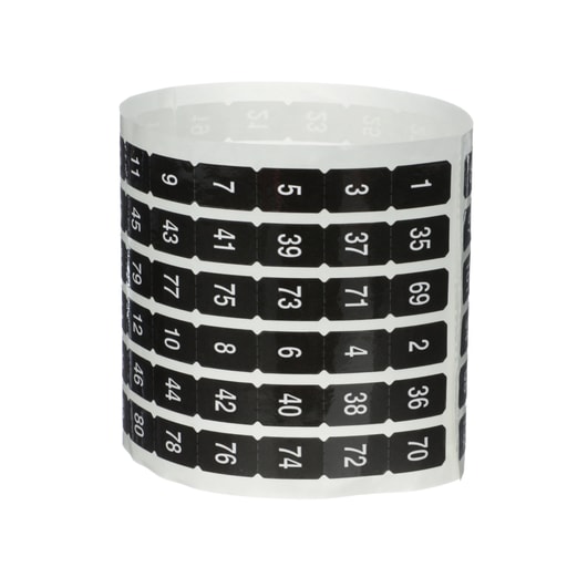 Square-D / Schneider - Square D NQ102OE 1 to 102 Odd/Even Panelboard Circuit Number Strip
