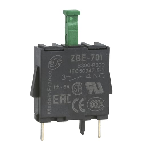 Square-D / Schneider - Square D ZBE701 22 mm 1NO Single Contact Block