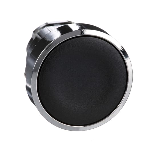 Square-D / Schneider - Square D ZB4BA2 22 mm Black Round Flush Non-Illuminated Push Button Operator