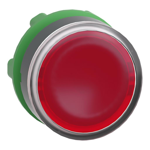 Square-D / Schneider - Square D ZB5AH043 22 mm Red Flush Momentary Illuminated Push-On/Push-Off Operator
