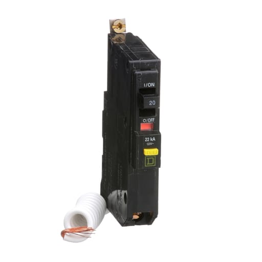 Square D QOB120VHGFI Circuit Breaker w/GFI 20A 120V 1Ph , Bolt-On