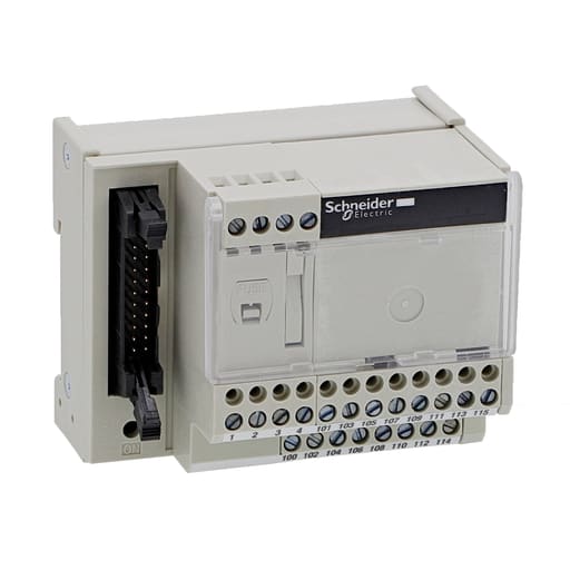 Square-D / Schneider - Square D ABE7H16R50 2-Module 16-Channel 2-Row Screw Terminal Discrete I/O Sub Base