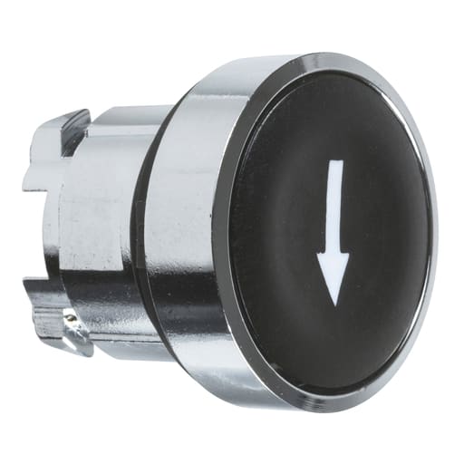 Square-D / Schneider - Square D ZB4BA335 22 mm Black/White Round Flush Non-Illuminated Push Button Operator