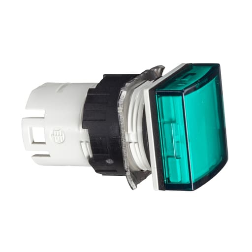 Square-D / Schneider - Square D ZB6CV3 16 mm Green Square Pilot Light Head