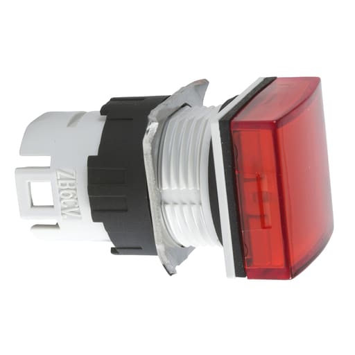 Square-D / Schneider - Square D ZB6CV4 16 mm Red Square Pilot Light Head
