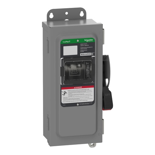 Square-D / Schneider - Square D VH221AWKGL SAFETY SWITCH, F 2P 240V 30A N12 W/GRD LUG