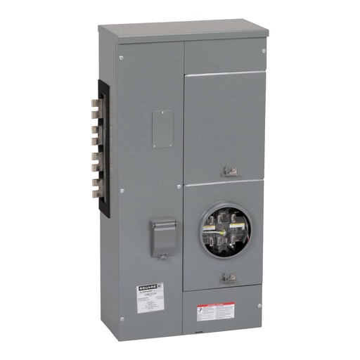 Square-D / Schneider - Square D EZML331225 240/120 VAC Delta 208 Star/120 VAC 225 Amp 3-Phase 4-Wire Ringless Meter Center Branch Unit