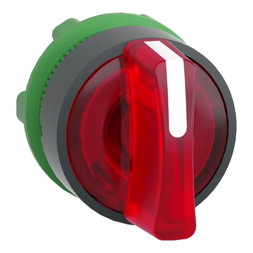 Square-D / Schneider - Square D ZB5AK1343 22 mm 3-Position Red Maintained Lever Illuminated Selector Switch Operator