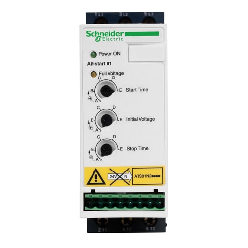 Square-D / Schneider - Square D ATS01N212LU 200 to 240 VAC 12 Amp 3 Hp 3-Phase IP20 Soft Starter