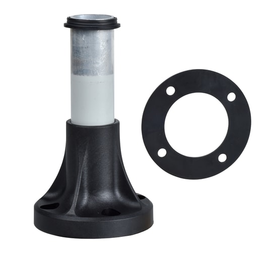 Square-D / Schneider - Square D XVBZ02A 4.72 Inch x 120 mm Black Aluminum Tower Light Tube with Integral Plastic Mounting Base