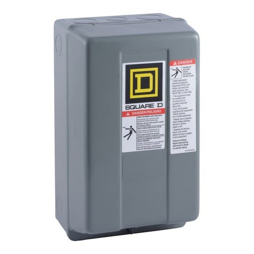 Square-D / Schneider - Square D 8903SMG11V02 110/120 VAC 30 Amp 3-Pole NEMA 1 Mechanically Held Lighting Contactor