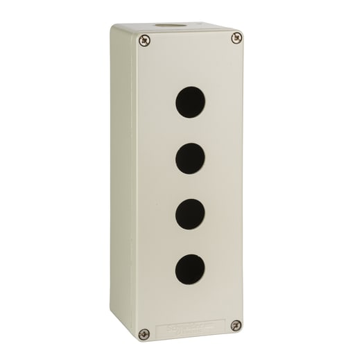 Square-D / Schneider - Square D XAPG49504 8.66 x 3.15 x 3.03 Inch NEMA 4/13 RAL 7032 Gray Painted Die-Cast Zinc Alloy Push Button Enclosure
