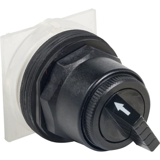 Square-D / Schneider - Square D 9001SKS34B 30 mm 2-Position Black Maintained/Momentary Knob Non-Illuminated Selector Switch Operator