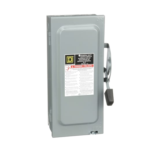Square-D / Schneider - Square D D322N Safety Switch Fusible 60A 3P NEMA-1 240V , Single Throw