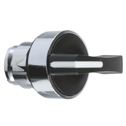Square-D / Schneider - Square D ZB4BJ7 22 mm 3-Position Black Momentary/Maintained/Maintained Lever Non-Illuminated Selector Switch Operator