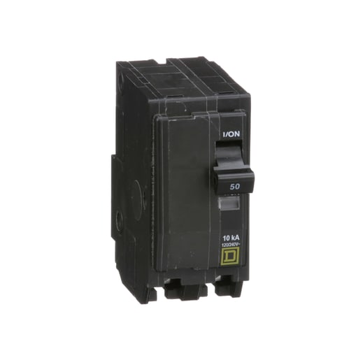 Square-D / Schneider - Square D QO250 Miniature Circuit Breaker 50A 120/240V 2P , Plug-On