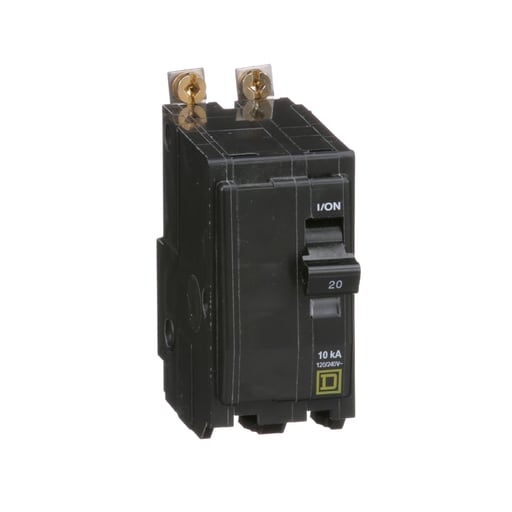 Square-D / Schneider - Square D QOB220 20A 120/240v 2Pole Circuit Breaker, Bolt-On
