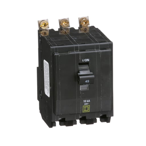 Square-D / Schneider - Square D QOB345 Miniature Circuit Breaker 45A 240V 3Ph , Bolt-On