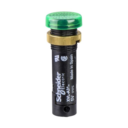 Square-D / Schneider - Square D XVLA323 12 mm 12 VDC 18 mA Covered LED Miniature Pilot Light