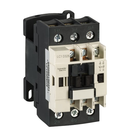 Square-D / Schneider - SQD LC1DREQ3835G1 CONTACTOR, TESYS DECA, 32A, 3 POLE, 120VAC, W/1NO-1NC