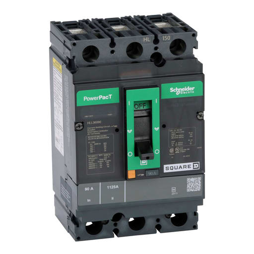 Square-D / Schneider - Square D HLL36090 600 Volt 90 Amp Molded Case Circuit Breaker