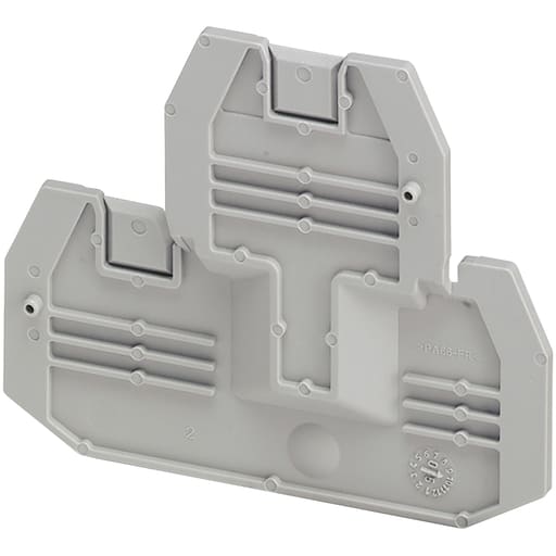 Square-D / Schneider - Square D NSYTRACE24 2 mm 4-Point Gray Screw Terminal Block End Cover