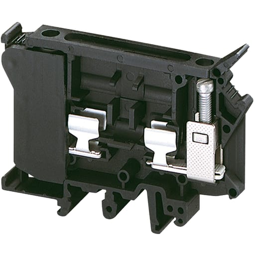 Square-D / Schneider - Square D NSYTRV42SF6 4 mm 2-Point Black 26 to 8 AWG Solid/Stranded Copper Screw Terminal Block