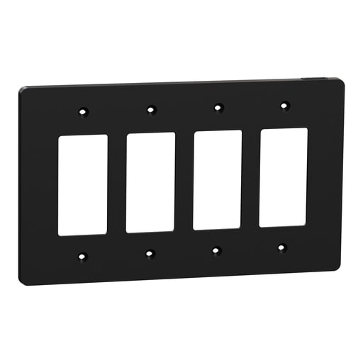 Square-D / Schneider - SQD SQWS141004BK Cover frame, X Ser