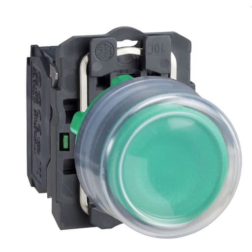Square-D / Schneider - Square D XB5AP31 22 mm 600 VAC 1.2 Amp 1NO Green Round Momentary Flush Non-Illuminated Push Button