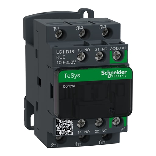 Square-D / Schneider - SQD LC1D18KUE IEC contactor, TeSys