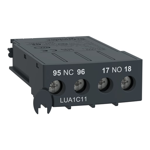 Square-D / Schneider - Square D LUA1C11 250 VAC/VDC 5 Amp 1NO 1NC Screw Clamp Terminal Auxiliary Contact Block