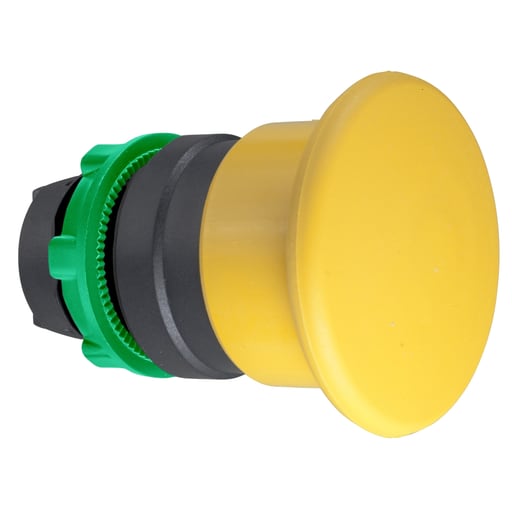 Square-D / Schneider - Square D ZB5AC5 22 mm Yellow Round Momentary Mushroom Push Button Operator