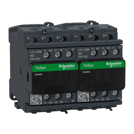 Square-D / Schneider - Square D LC2D09BD 575 VAC 9 Amp 3-Pole 1NO 1NC Screw Terminal Full Voltage Reversing IEC Contactor