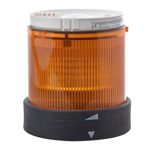 Square-D / Schneider - Square D XVBC4B5 70 mm 48 VDC 40 mA 10 W Orange Polycarbonate Flash LED Beacon Lens Unit