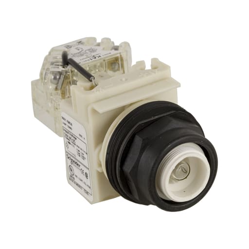 Square-D / Schneider - Square D 9001SKT38 30 mm 120 VAC/VDC Plastic Bezel Push to Test Round Pilot Light