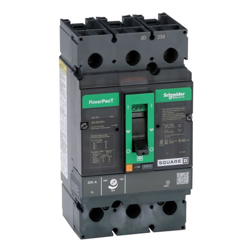 Square-D / Schneider - Square D JDL36200C 600 Volt 200 Amp Molded Case Circuit Breaker