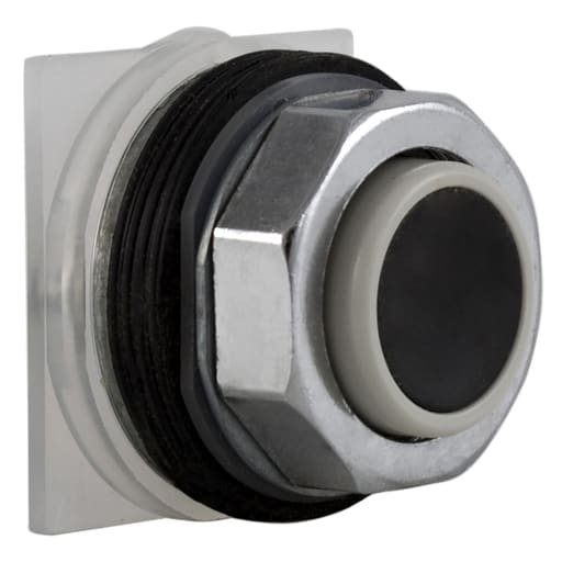 Square-D / Schneider - Square D 9001KR3B 30 mm Black Body Metal Bezel Momentary Non-Illuminated Push Button Operator
